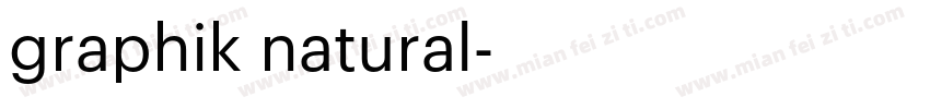 graphik natural字体转换